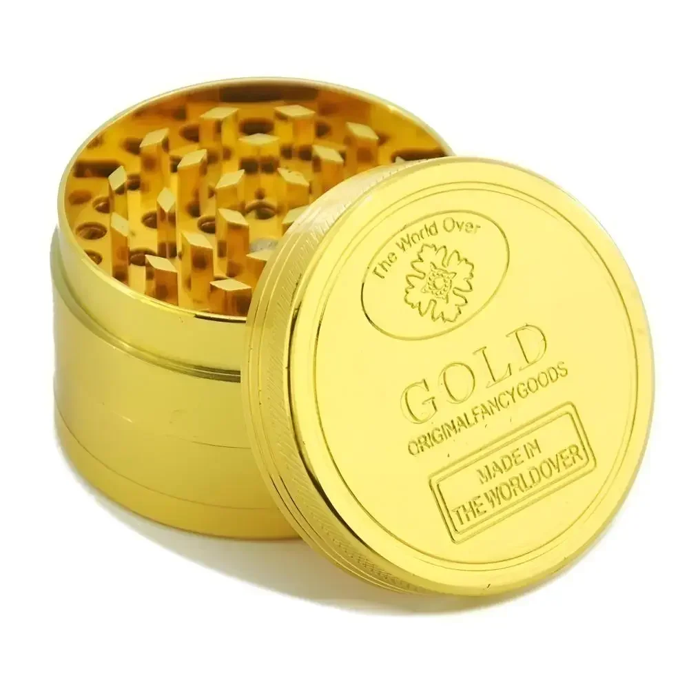 Kitchen Gadgets Gold - Moedor de ervas 3/4 peças liga