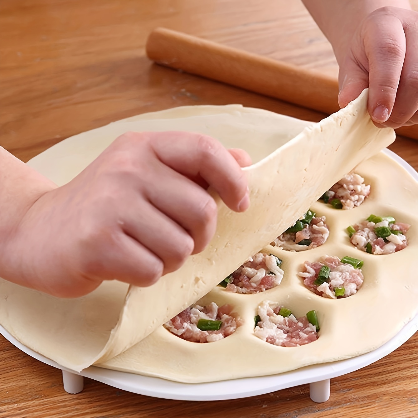 Kitchen Gadgets Dumpling Maker - 1pc-molde de bolinhos chineses simples, imprensa