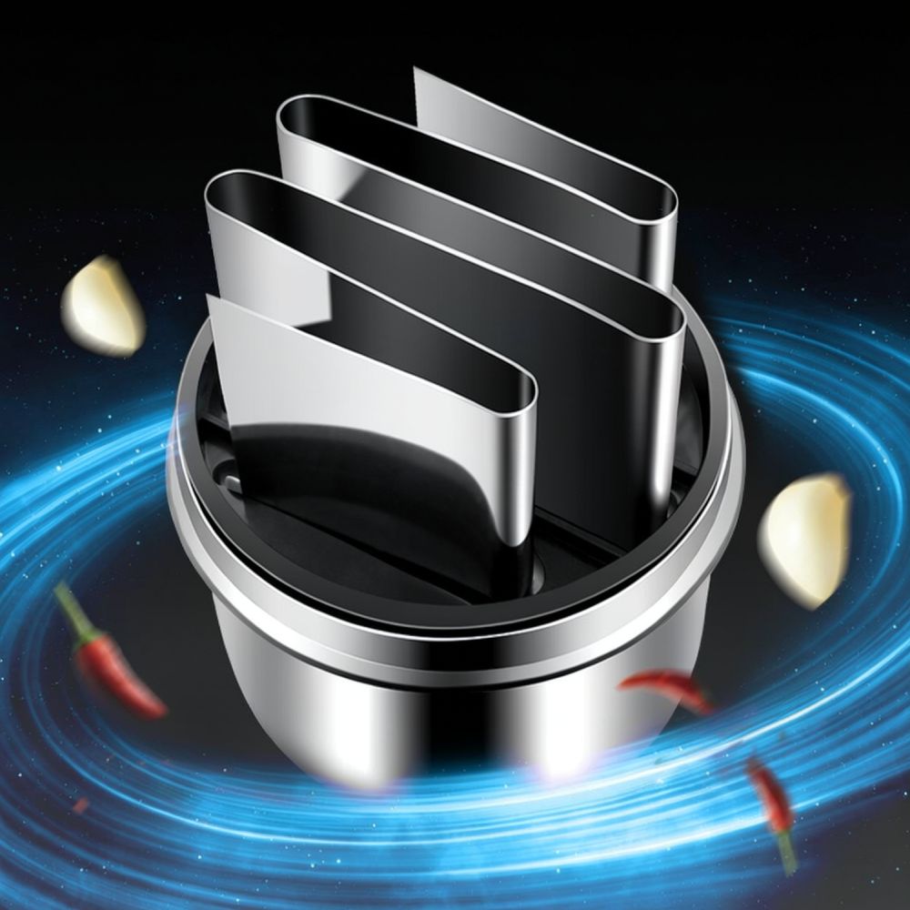 Kitchen Helper Gadgets - Espremedor de alho em aço inoxidável,