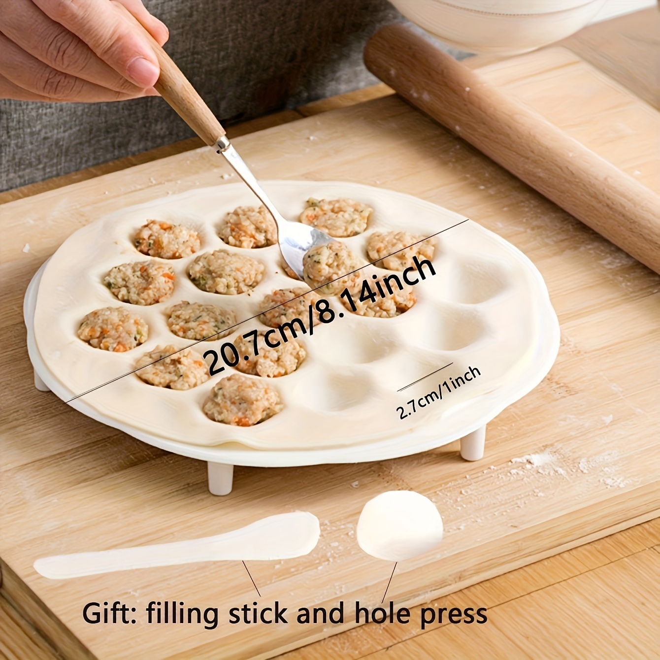 1pc-molde de bolinhos chineses - Kitchen Gadgets Dumpling Maker avaliação e preço