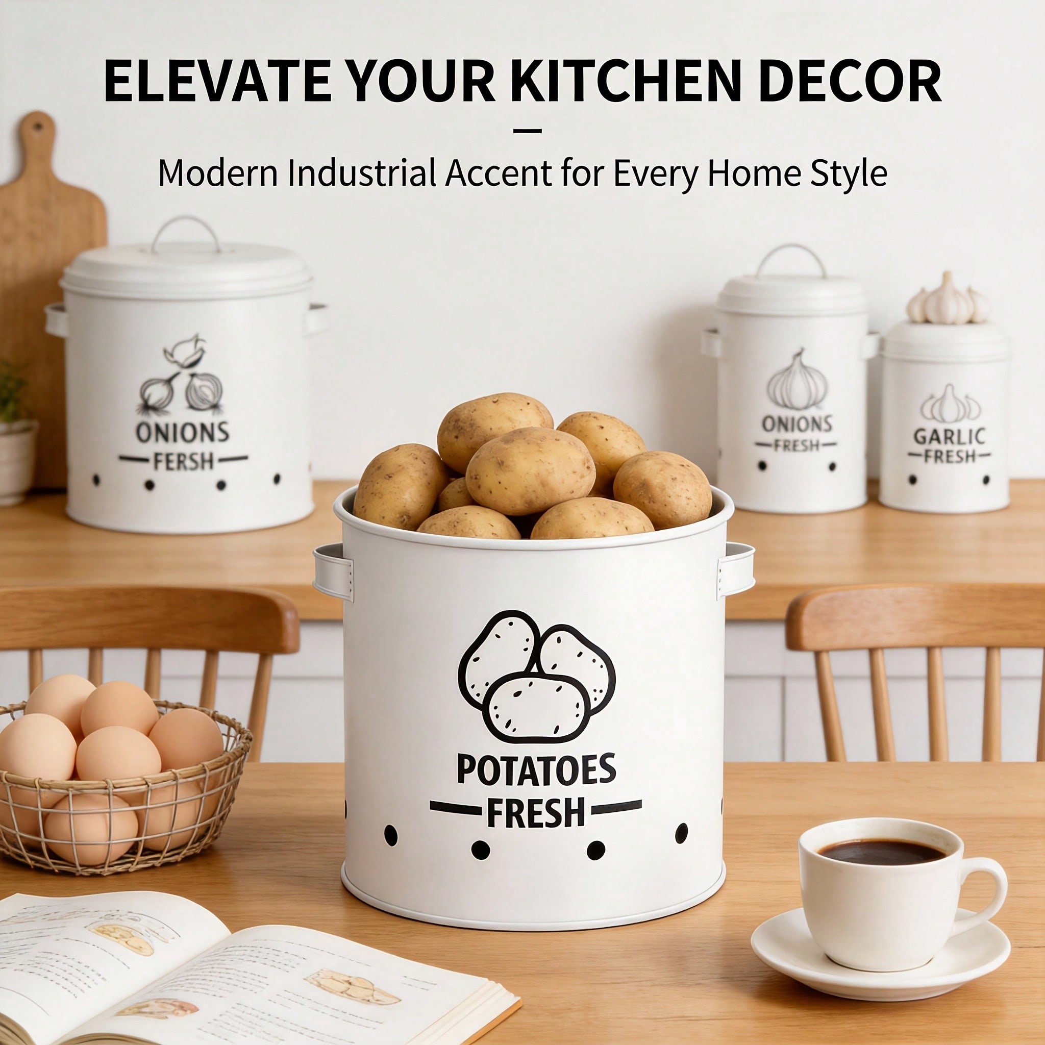 Conjunto de 3 Recipientes para - Kitchen Gadgets Organizer avaliação e preço