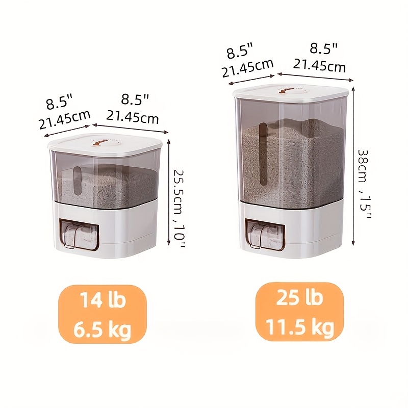 Dispensador de Arroz de 14LB,  - Kitchen Gadgets Organizer avaliação e preço