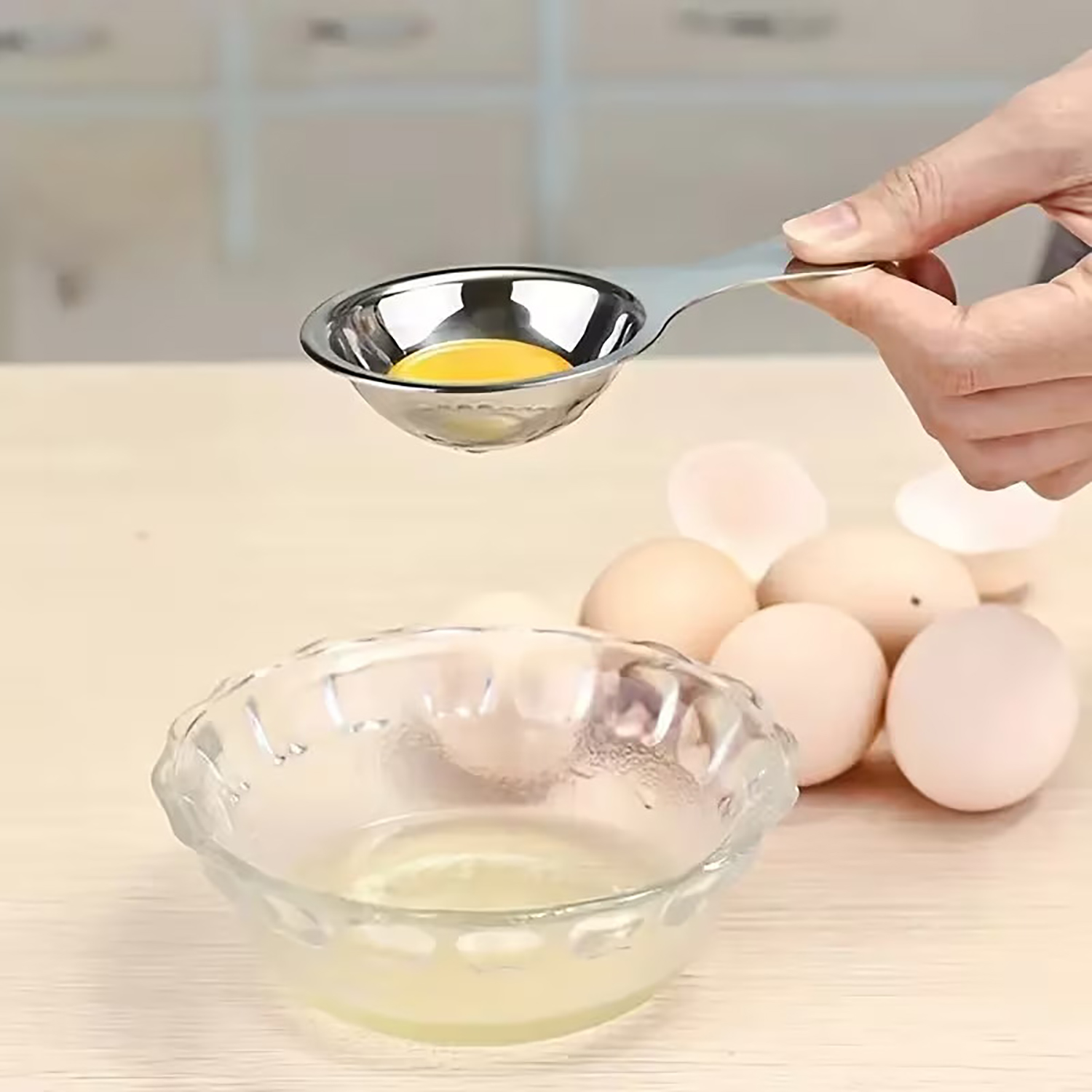 Separador de Ovos em Aço Inoxi - Egg Separator Tool avaliação e preço