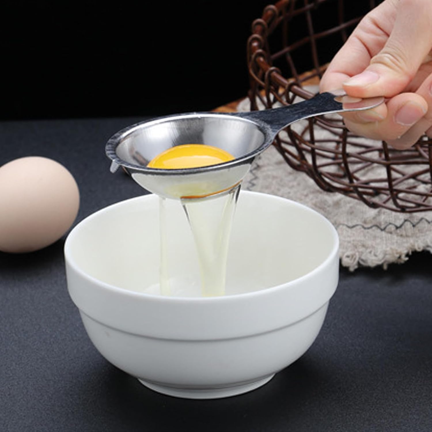 Separador de Ovos em Aço Inoxi - Egg Separator Tool avaliação e preço