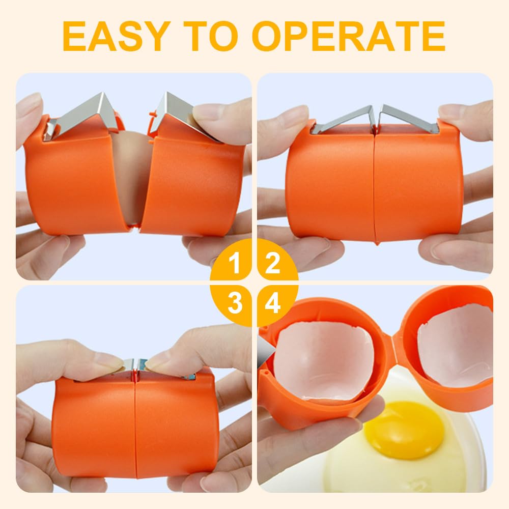 1/2 pçs cortador de casca de o - Egg Separator Tool avaliação e preço