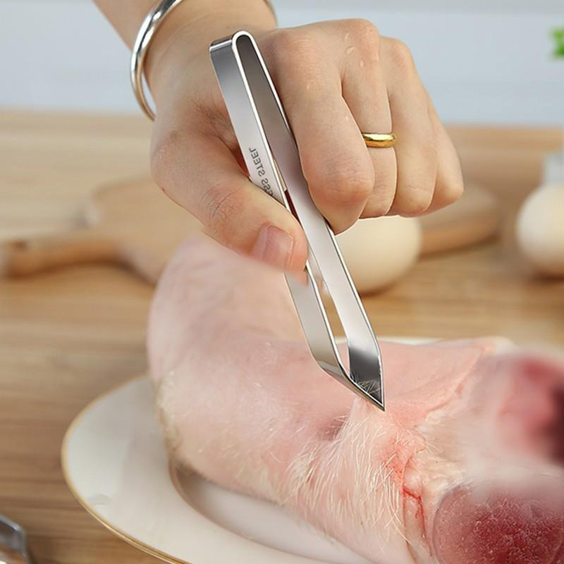 Pinças de Aço Inoxidável Plana - Kitchen Helper Gadgets avaliação e preço